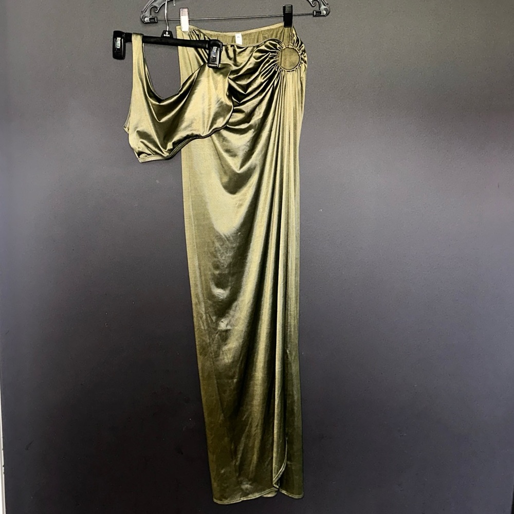 Two piece top and skirt set